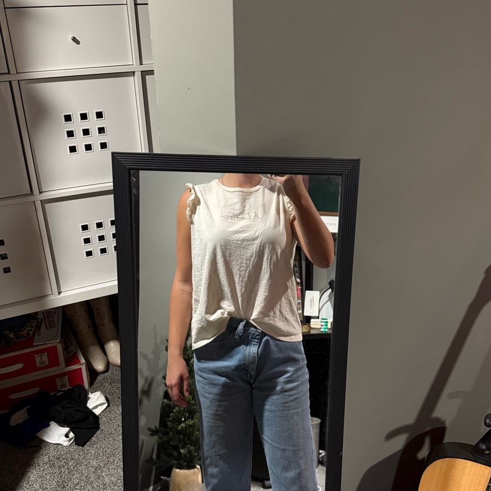 White Sleeveless Women's Top